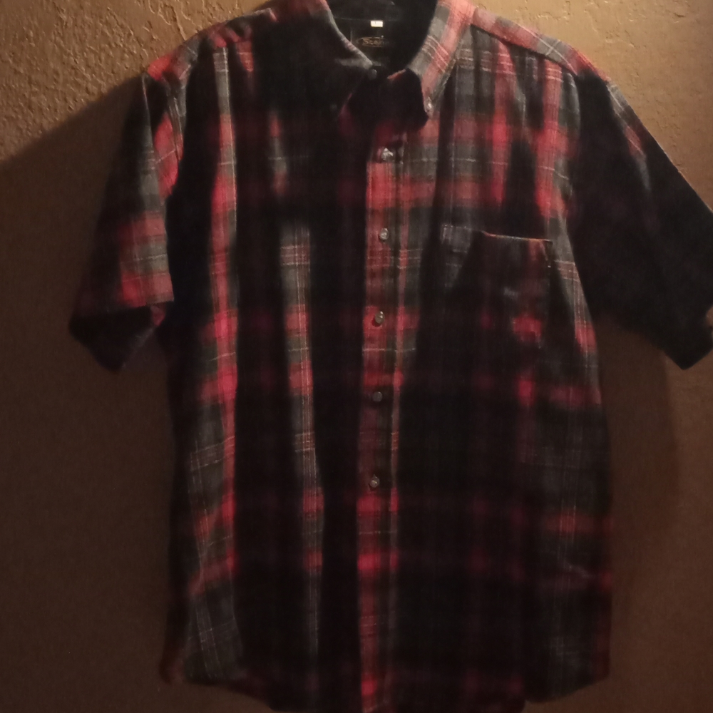 Vintage Scope 95 Percent Wool 5 Percent Nylon Short Sleeve Button Down Shirt